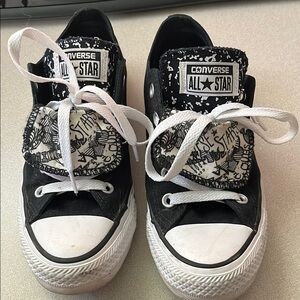 Converse Black and White All Star Shoes